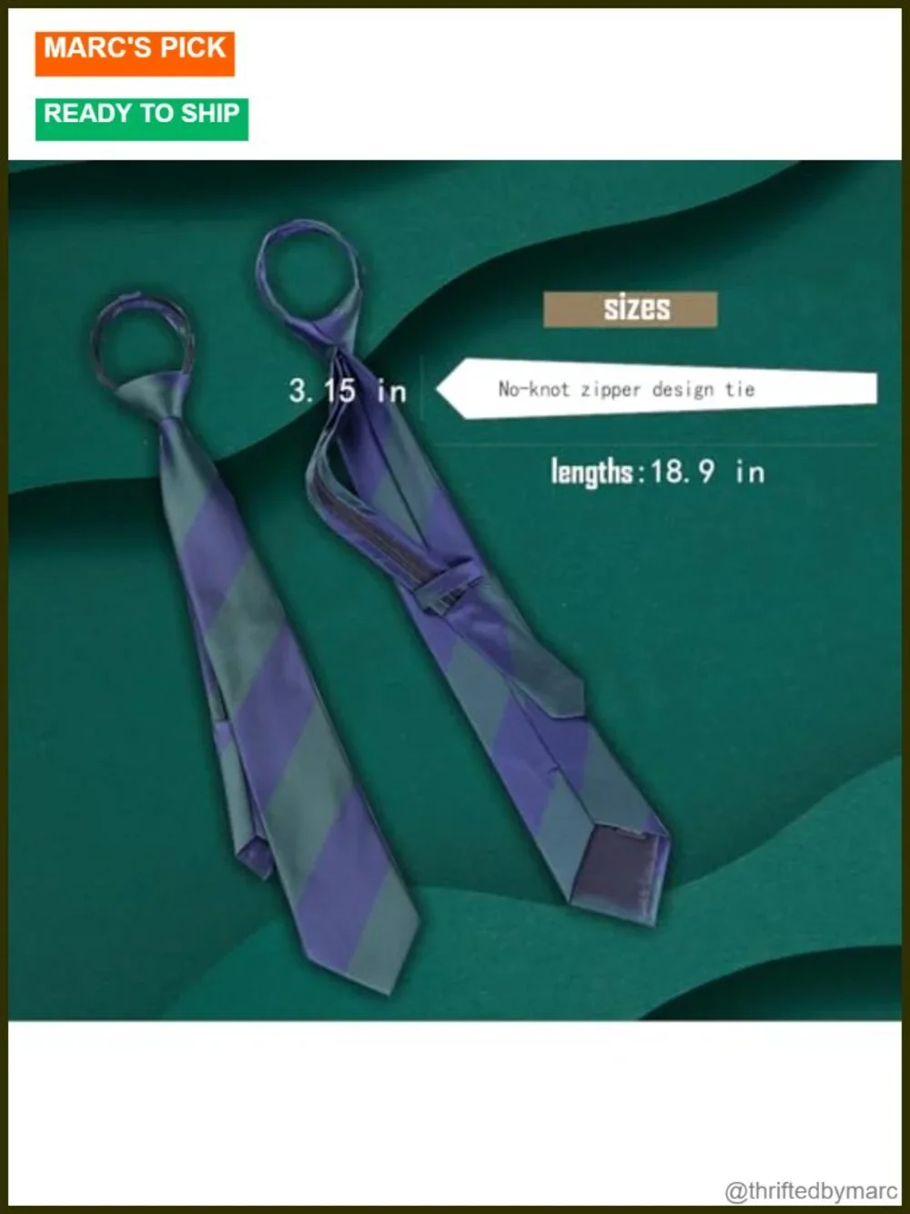 15 Pre-Tied Zip Up Neckties for Men, Silky Polyester Ties Set in Gift Box